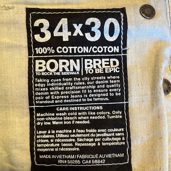 Express Rocco Slim Straight Grey Denim - Picture 4 of 11